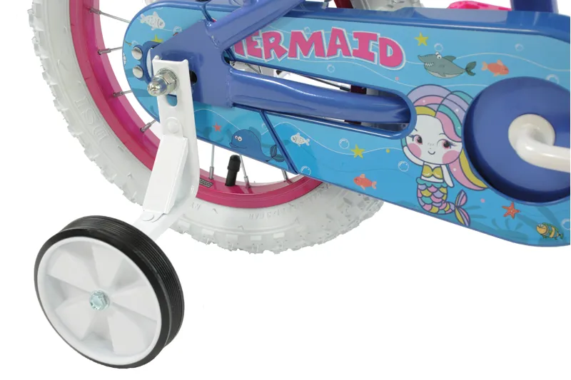 Professional Mermaid 14 Inch Wheel Kids Bike Blue-2